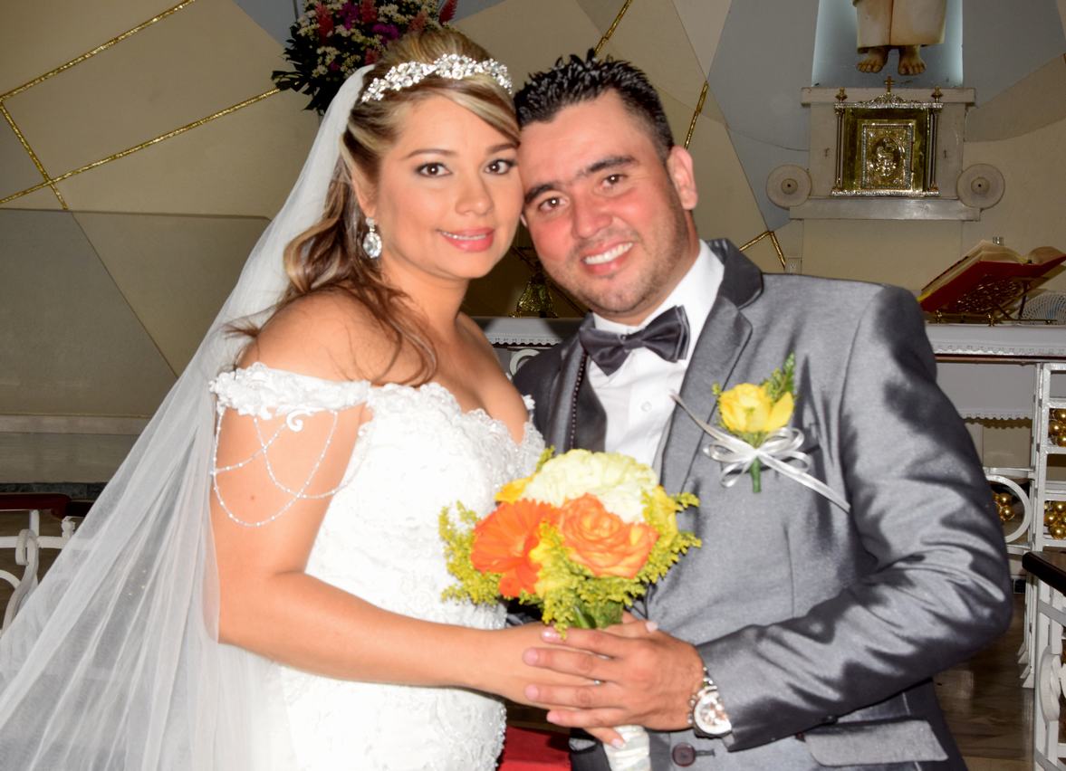 Los esposos Erika Fernanda Solano y Jorge Armando Charry.